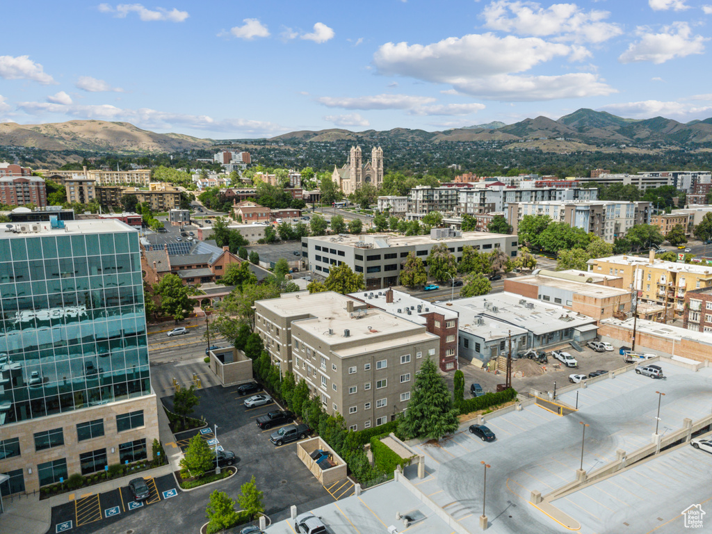 View of urban area featuring a mountainous background