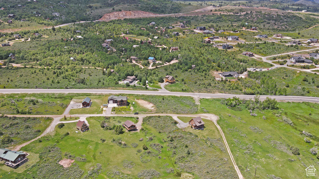 Aerial overview of property's location
