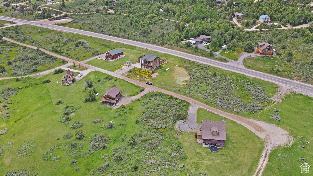 Aerial view of property and surrounding area