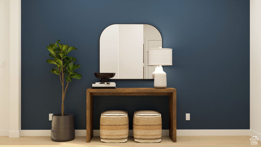 Detailed view of baseboards