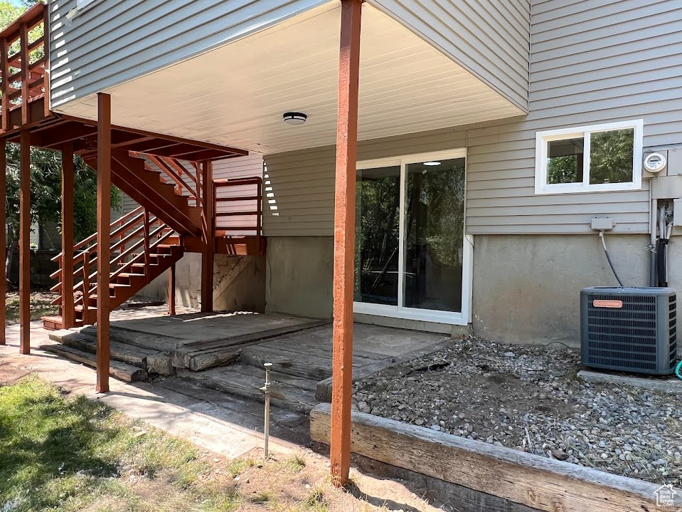 View of patio / terrace with stairs