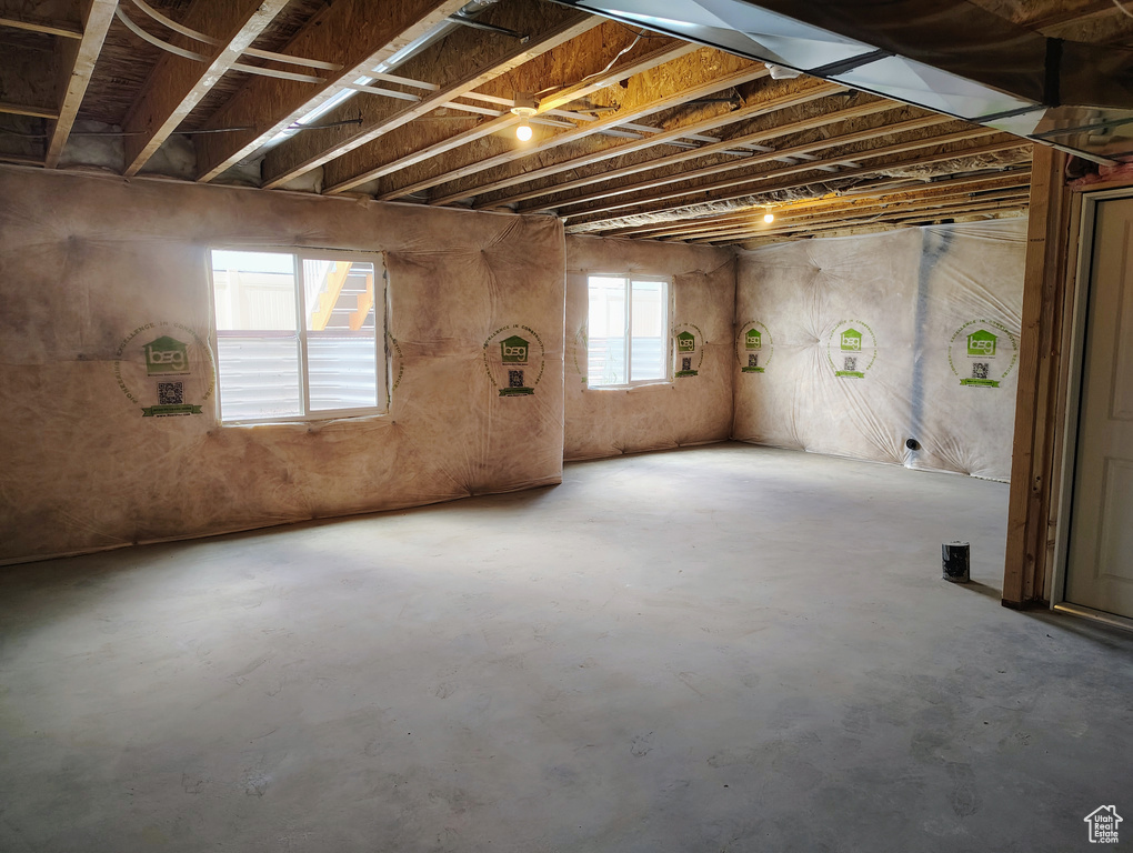 View of basement