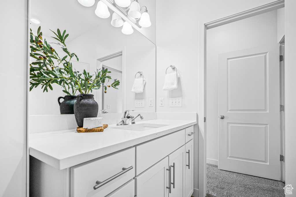 Bathroom featuring vanity