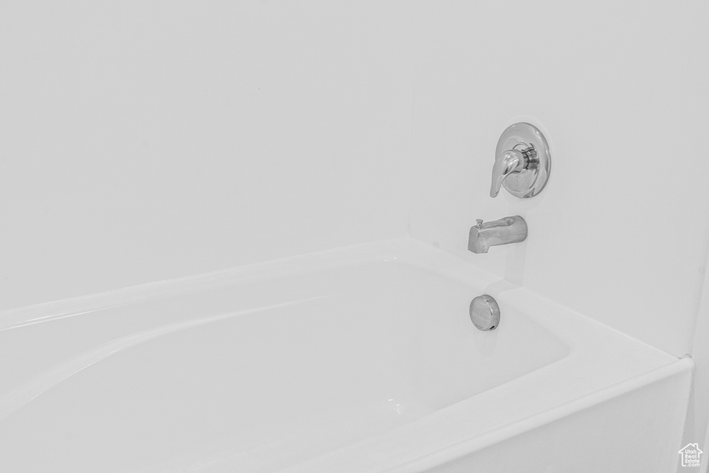 Bathroom view of a tub