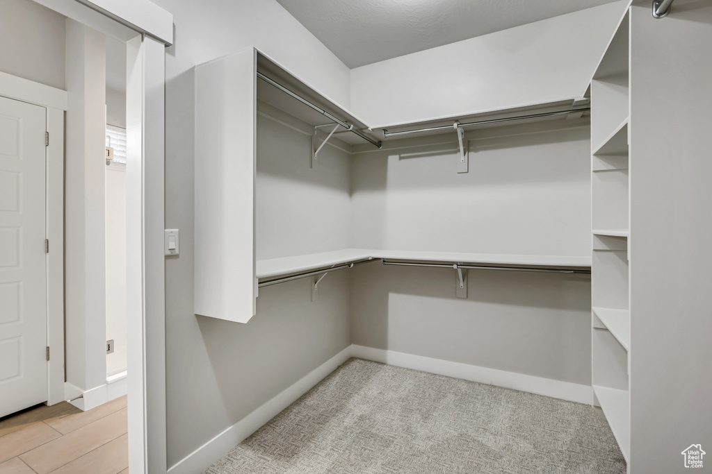 View of spacious closet