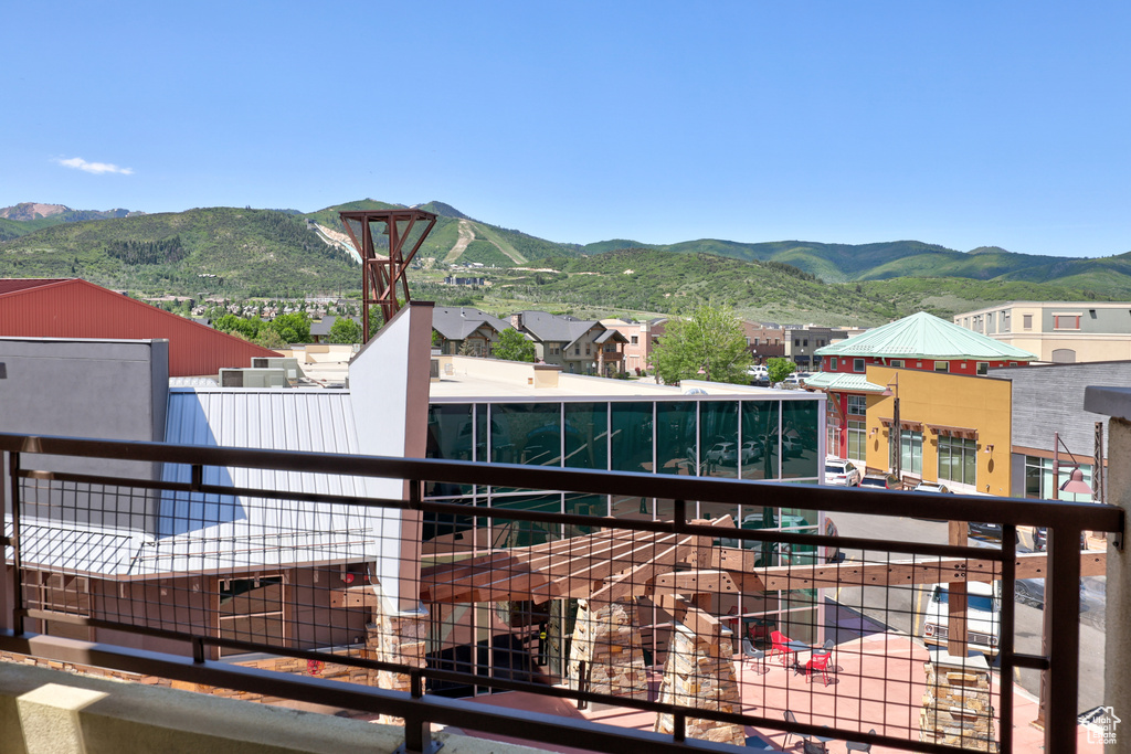 View of mountain background