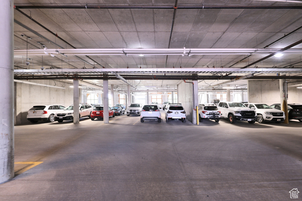 View of parking garage