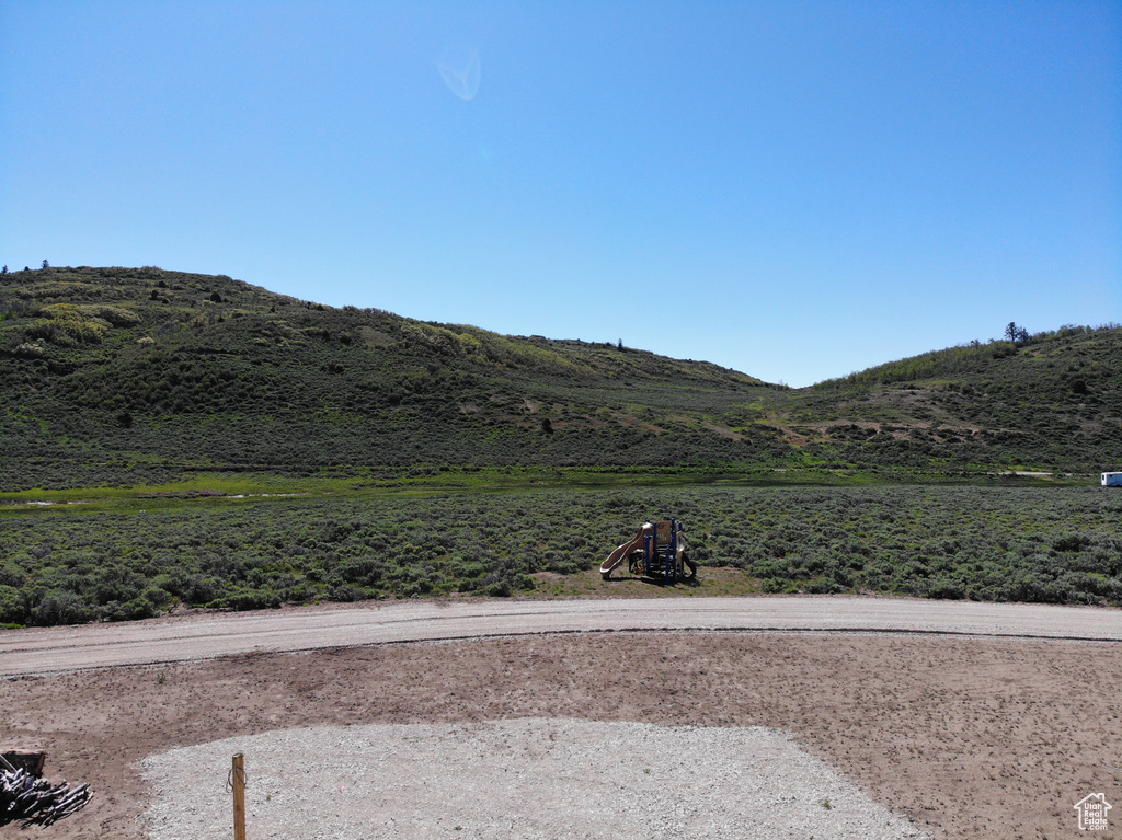 View of mountain background