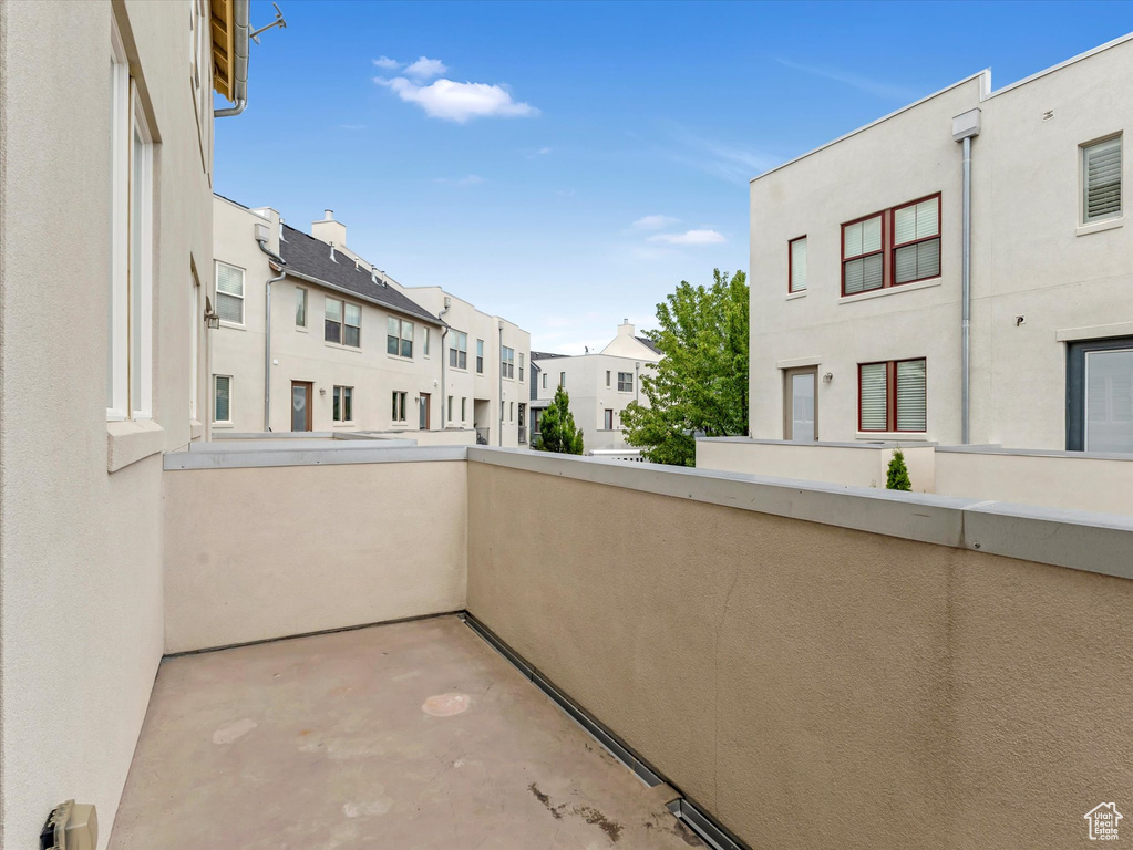 Balcony with a residential view
