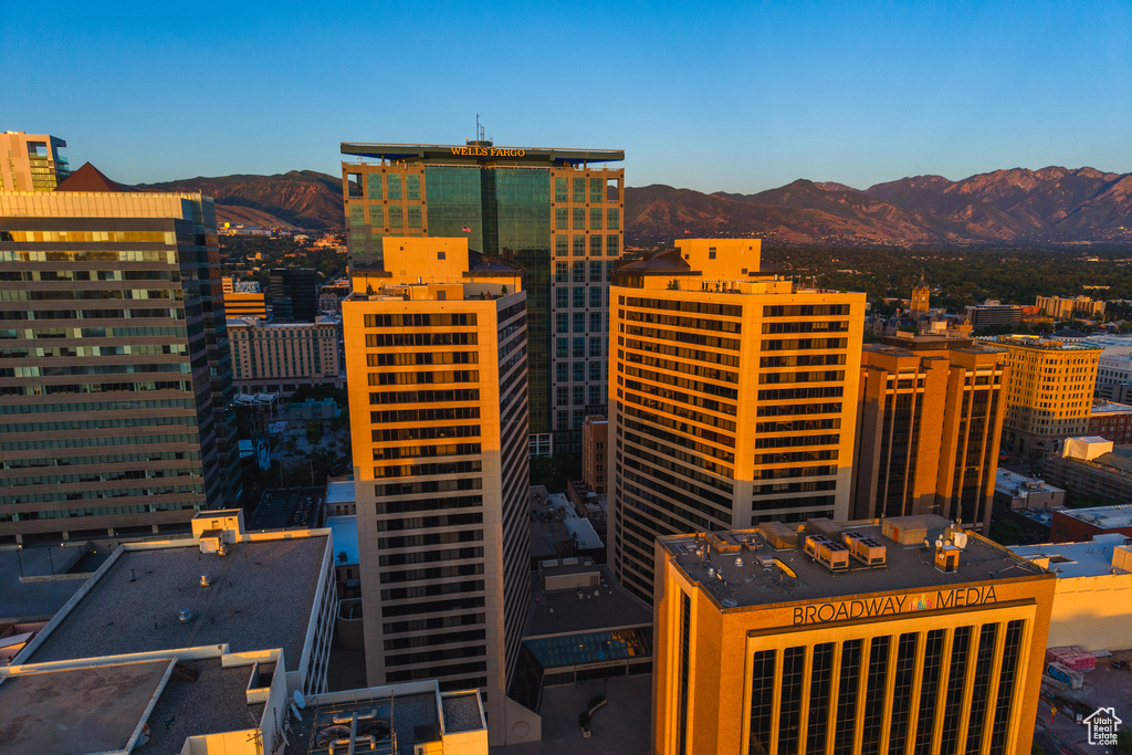 View of city featuring a mountainous background