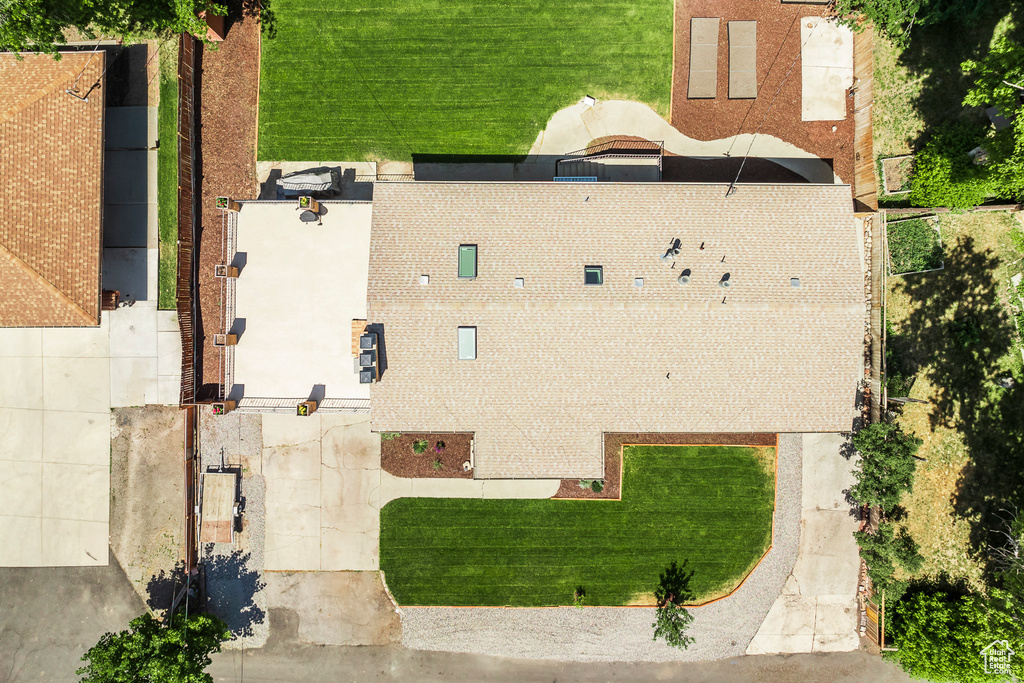 View from above of property