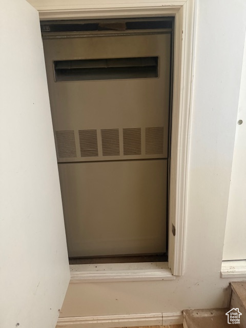 Detailed view of a heating unit