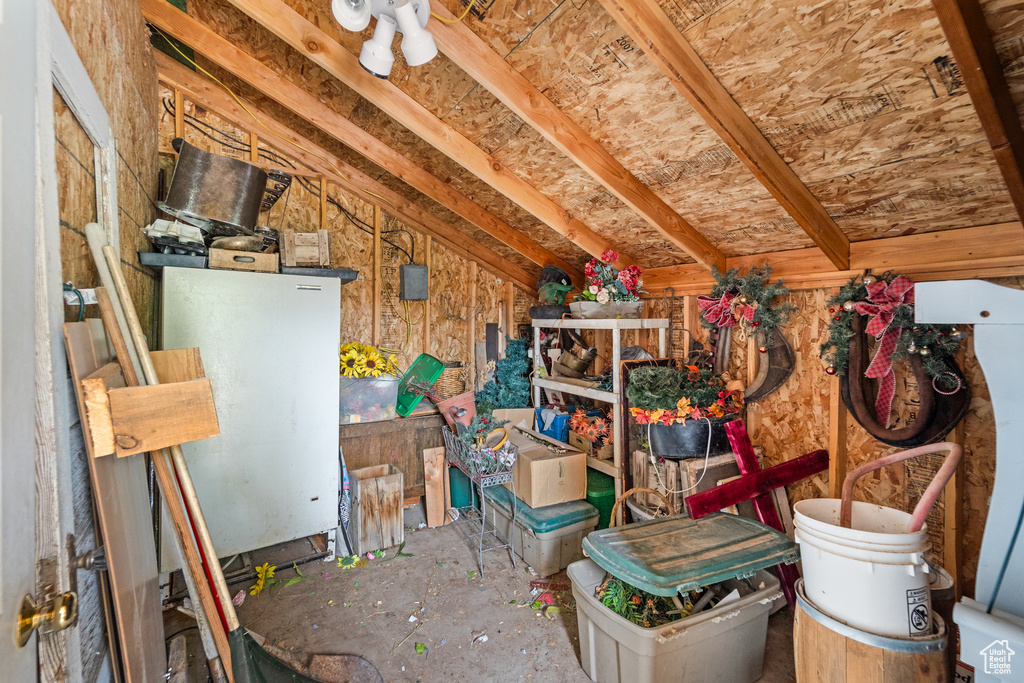 View of storage room