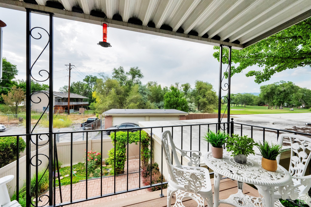 View of balcony