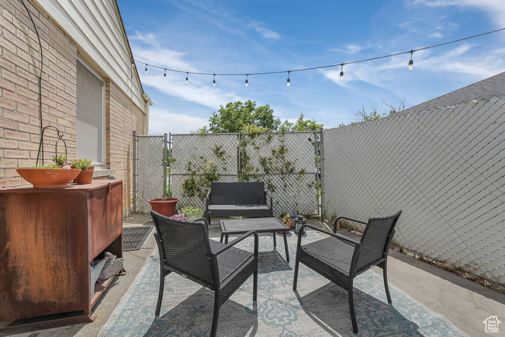 View of patio / terrace with an outdoor hangout area