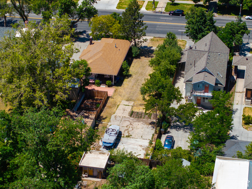 View from above of property