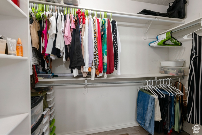 View of spacious closet