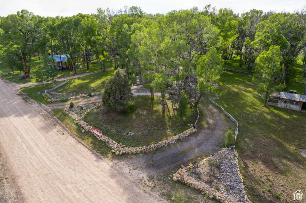 Aerial view of property and surrounding area