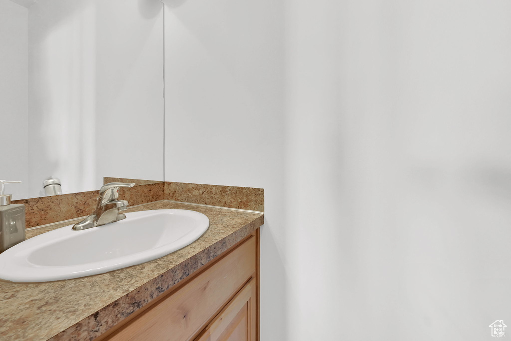 Bathroom featuring vanity
