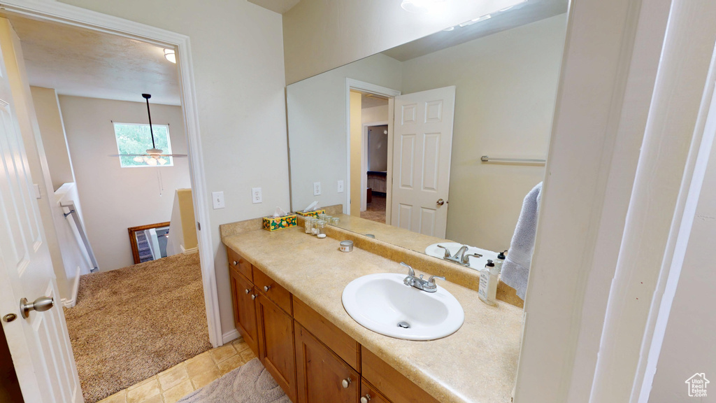 Bathroom featuring vanity