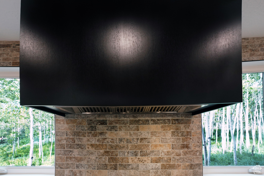 Detailed view of ventilation hood