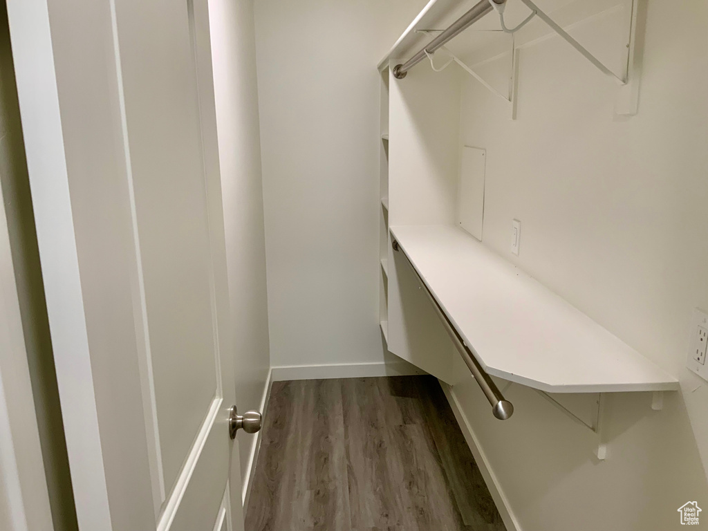 Spacious closet featuring wood finished floors
