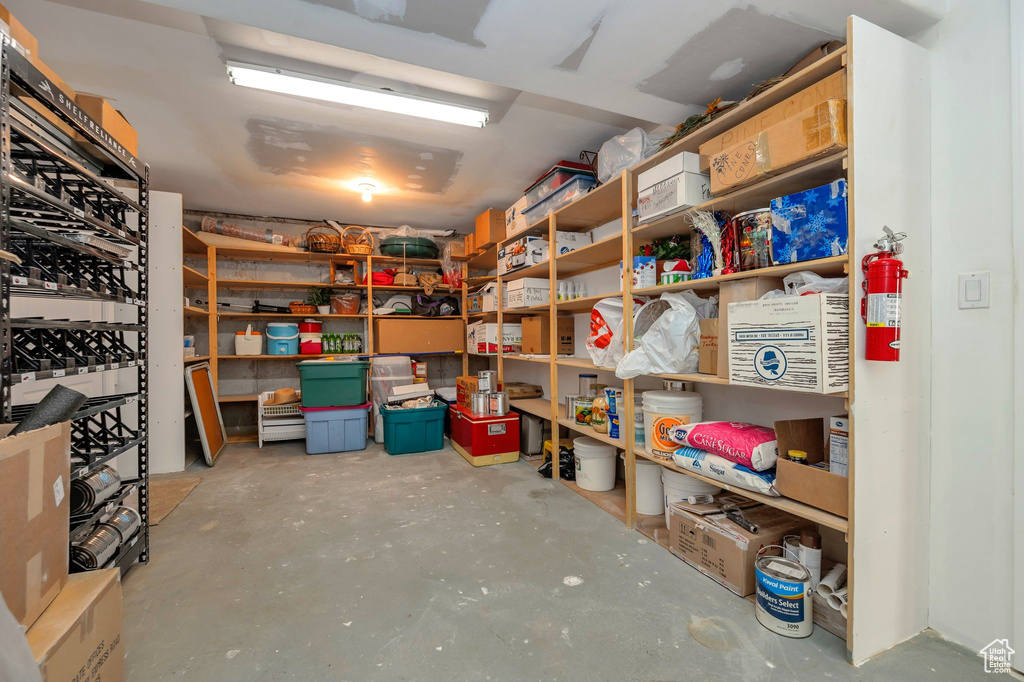 View of storage room