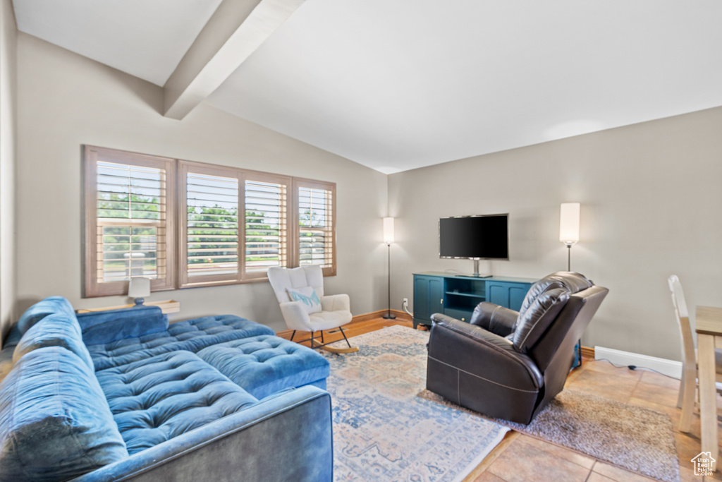 Living area with baseboards