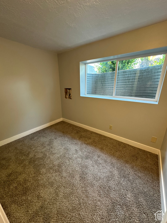 Unfurnished room with carpet floors