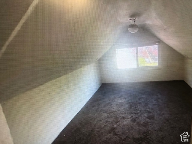 Bonus room featuring vaulted ceiling