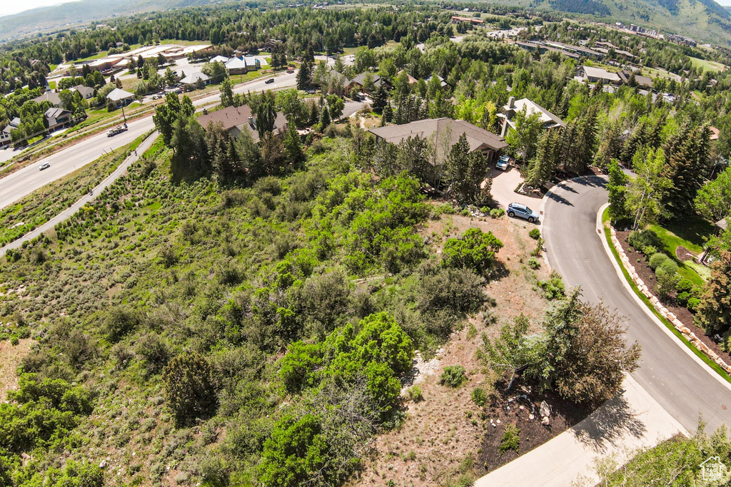 Aerial view of residential area