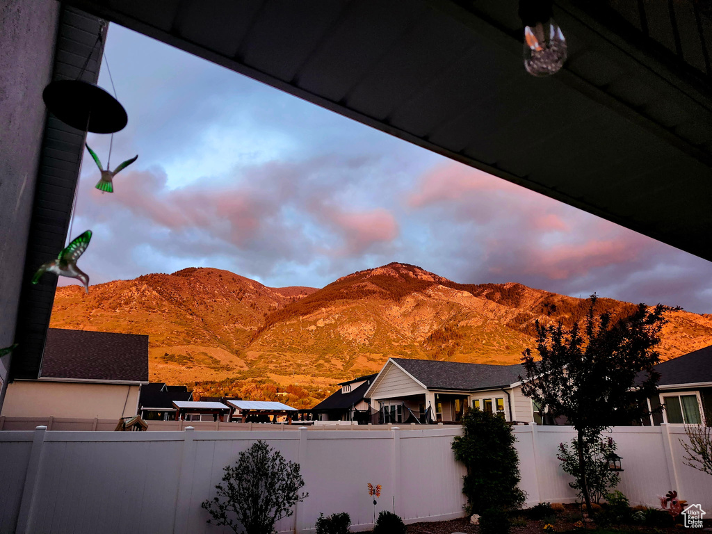 View of mountain background