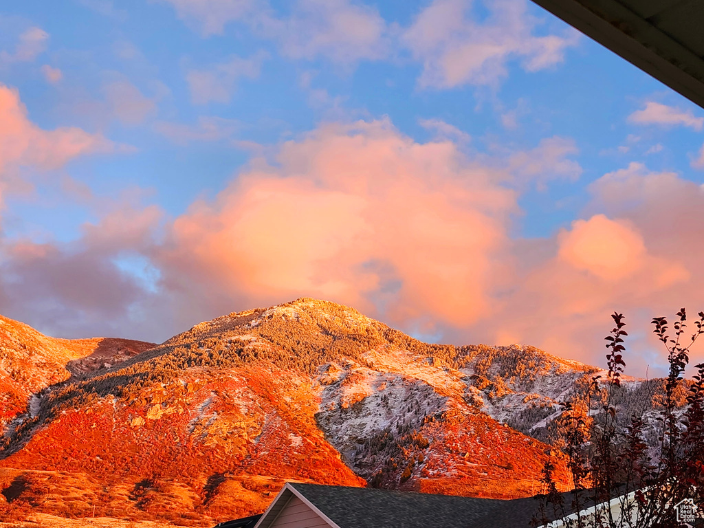 View of mountain background