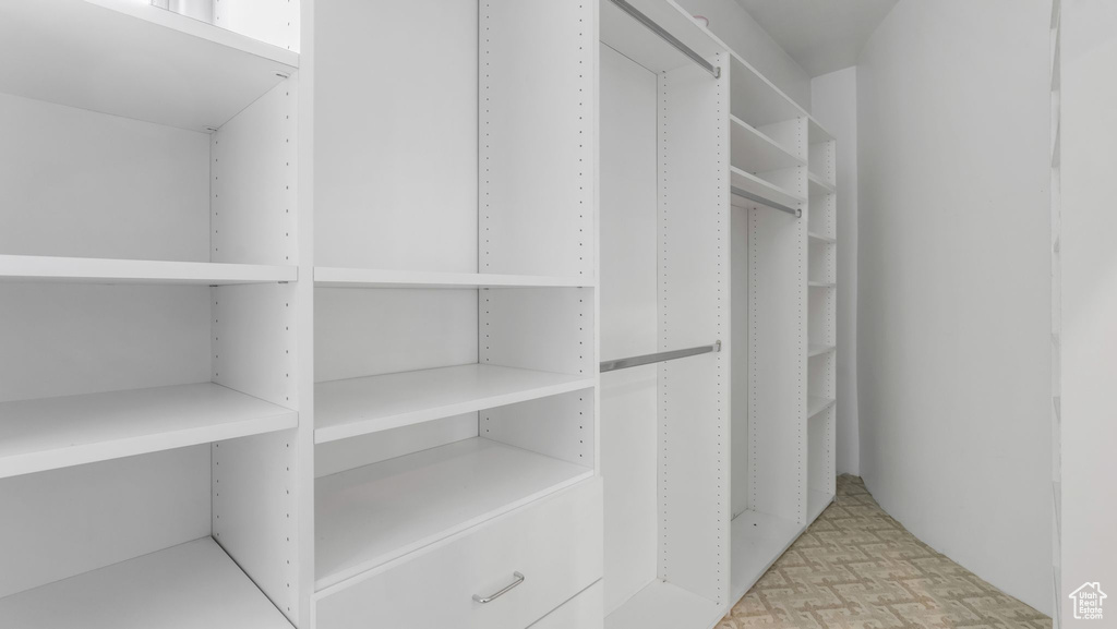 View of spacious closet