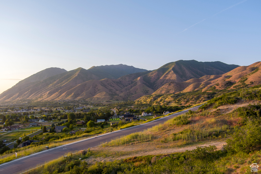 View of mountain background