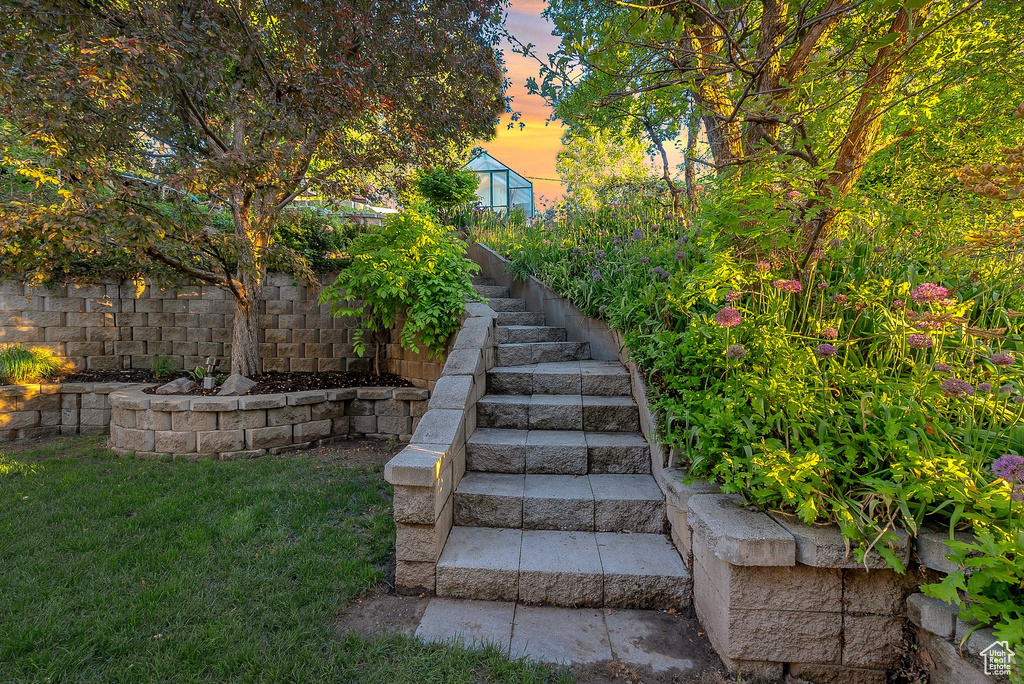 View of stairway