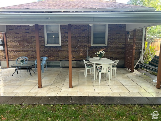 View of patio / terrace featuring outdoor dining area