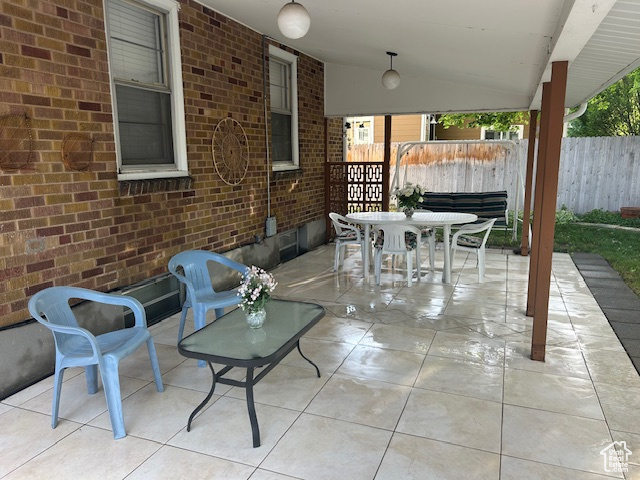 View of patio / terrace with outdoor dining area