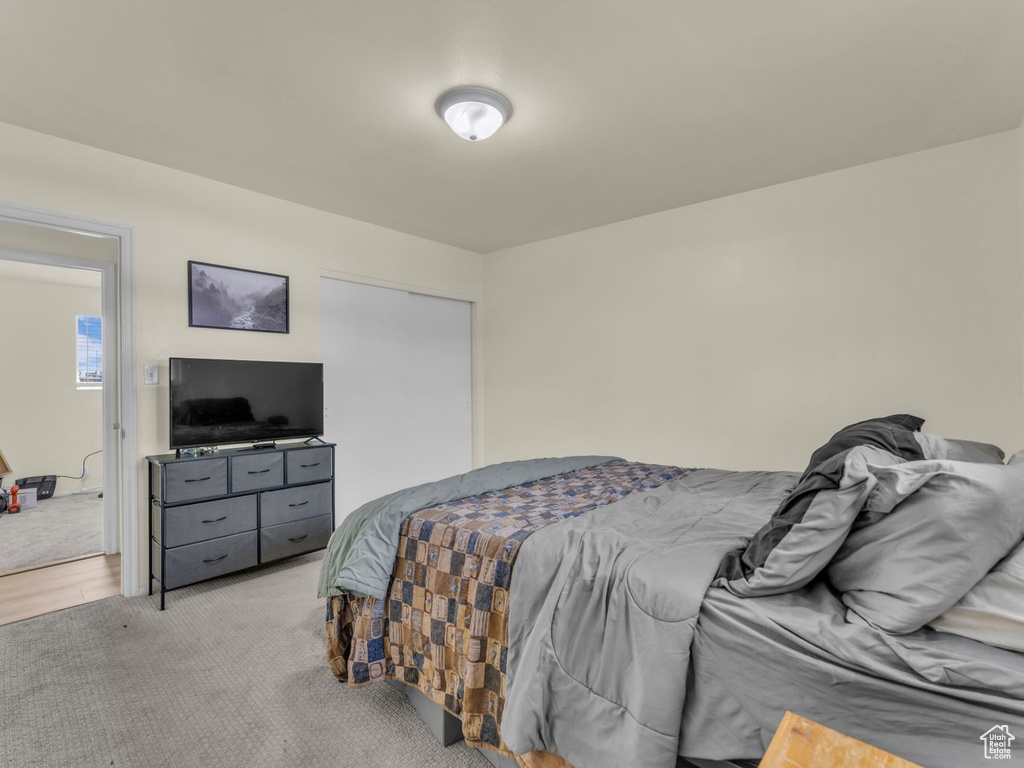 Bedroom featuring a closet