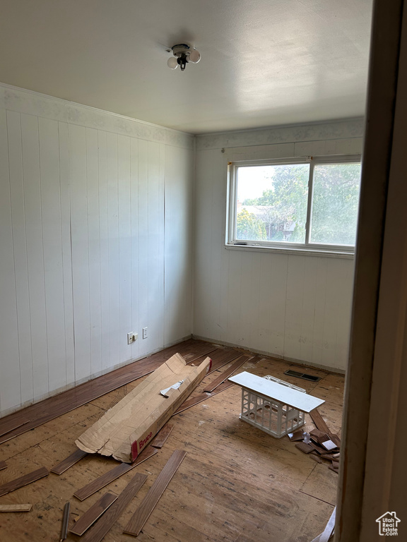 View of spare room