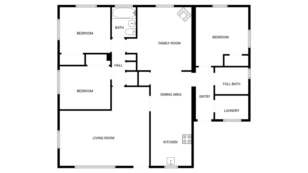 View of room layout
