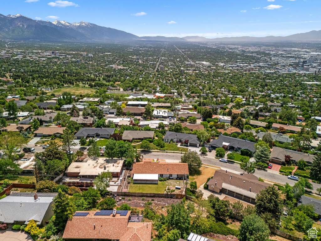 Aerial view of mountains