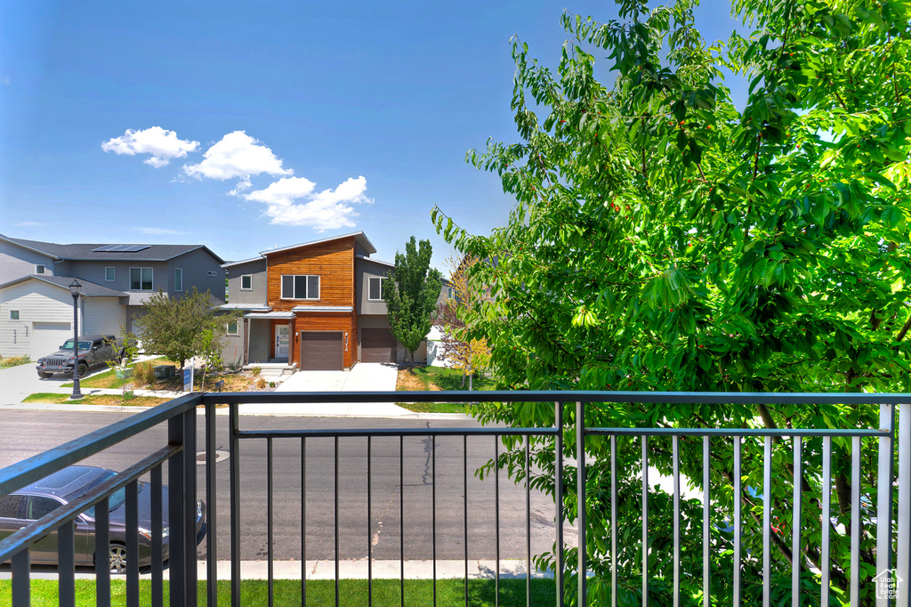 Balcony with a residential view