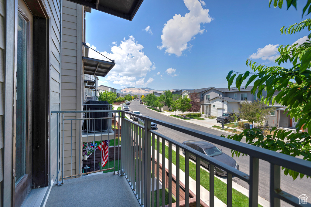 Balcony with a residential view