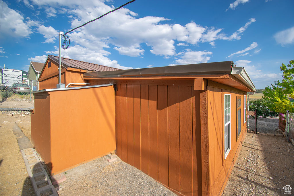 View of outbuilding