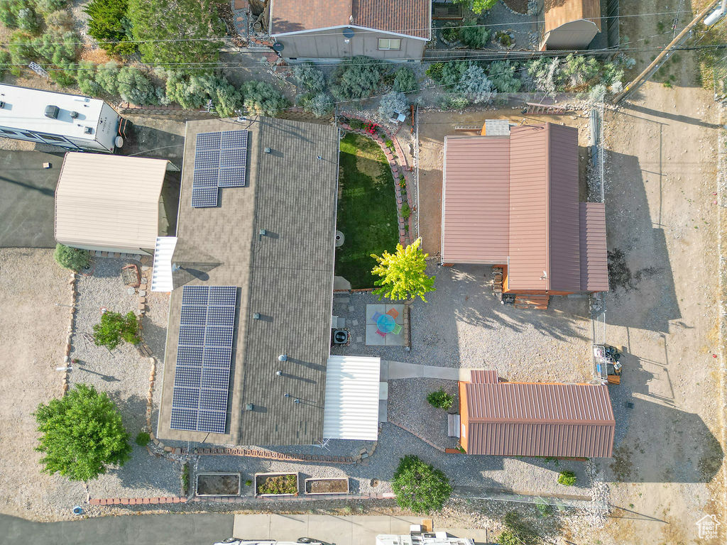 View from above of property