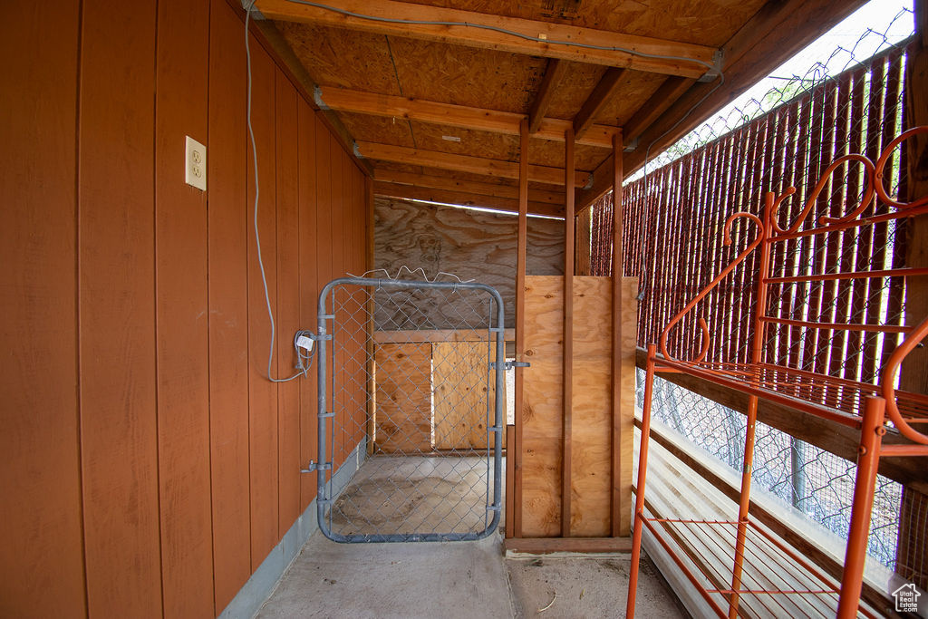 View of storage room