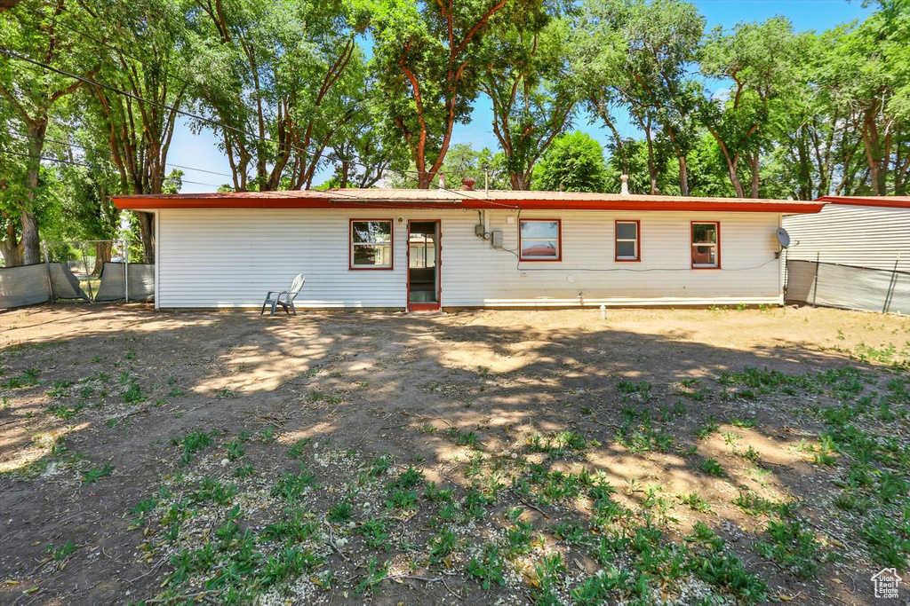 Back of property
