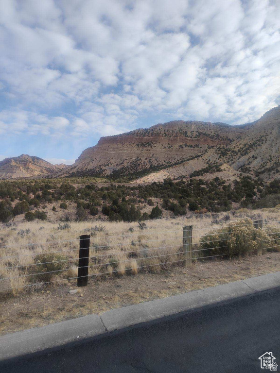 View of mountain backdrop
