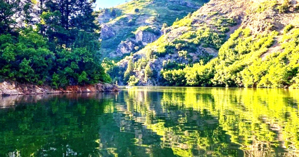 Water view with a mountain backdrop